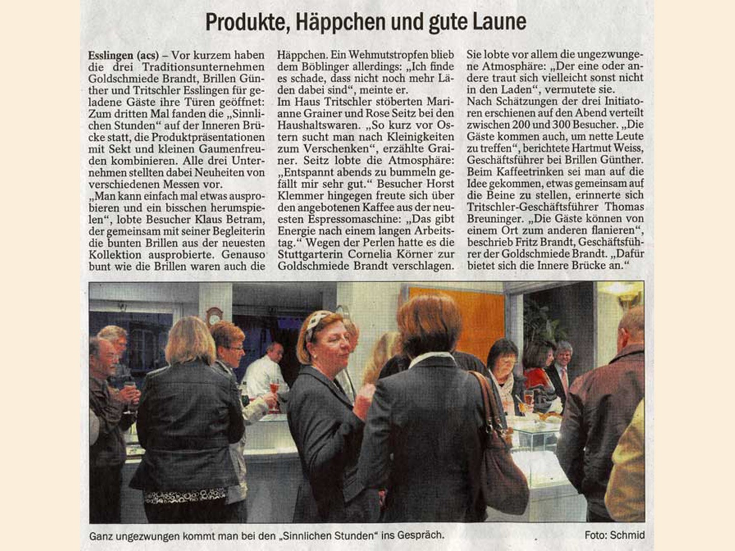 Esslinger Zeitung Sinnliche Stunden 2011