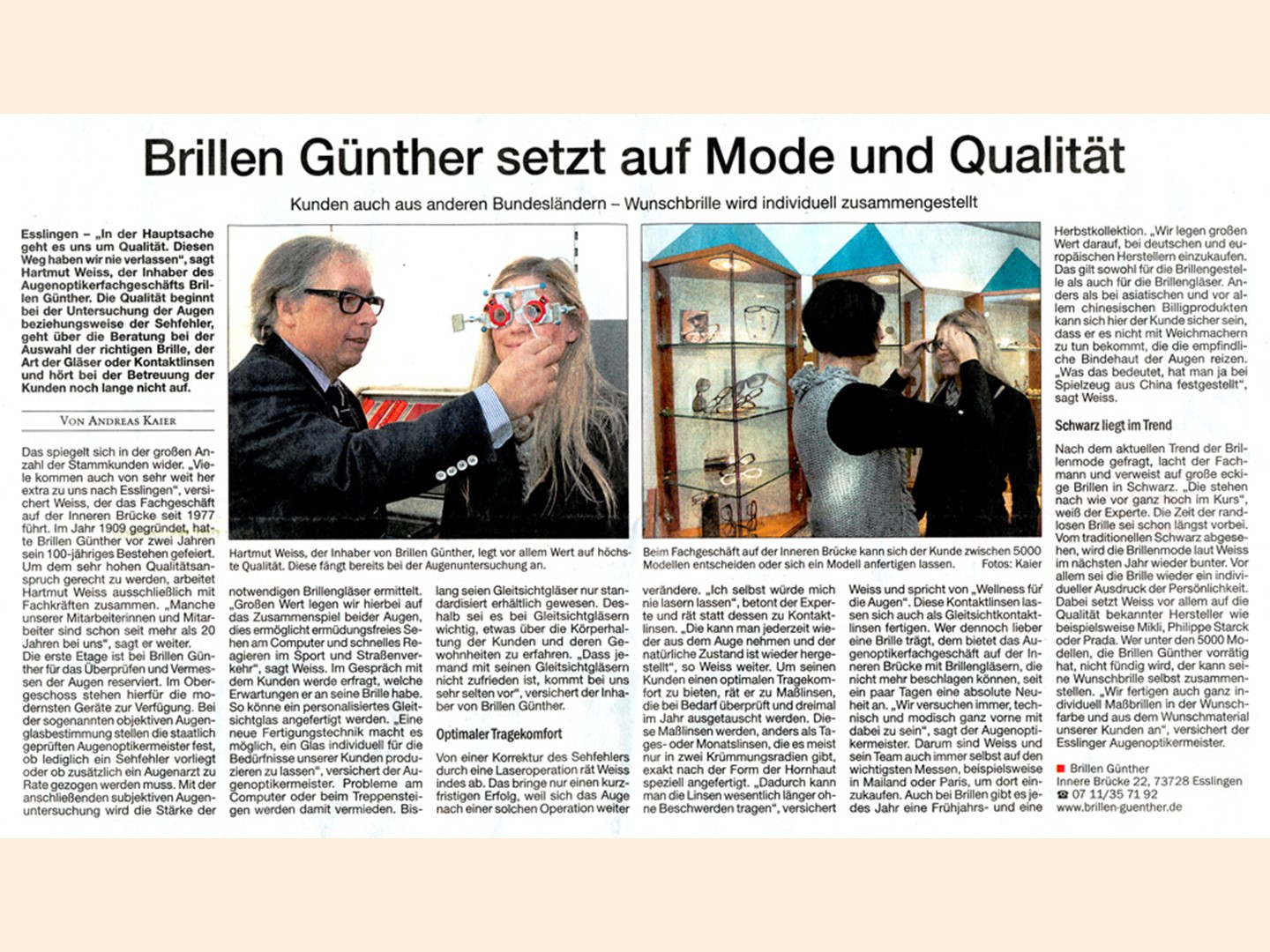 Esslinger Zeitung November 2011